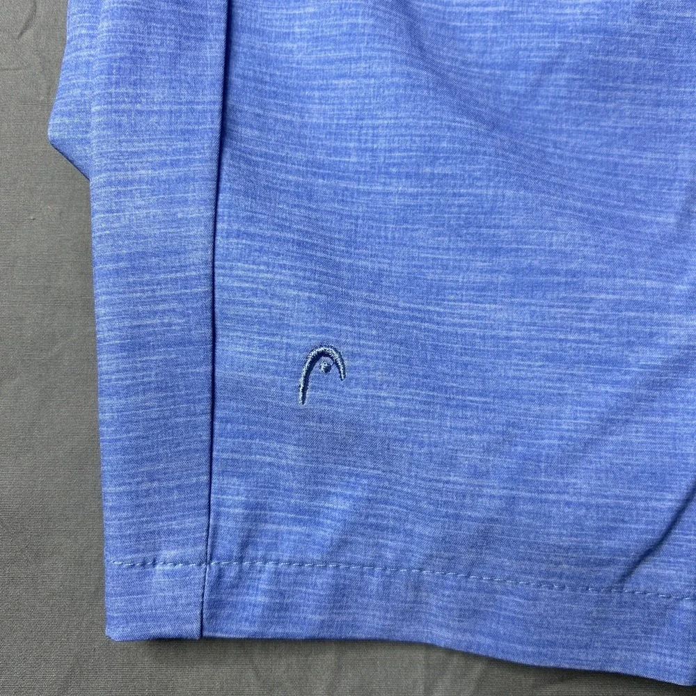 HEAD Golf Shorts Mens 36‎ Blue Flat Front Lightweight Stretch Performance